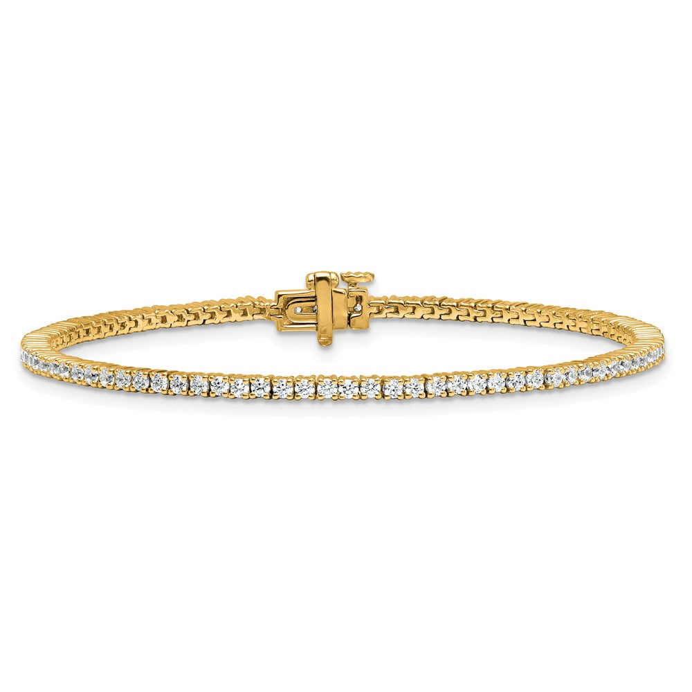 14k 2 carat Lab Grown Diamond VS/SI+ G+ Complete Tennis Bracelet