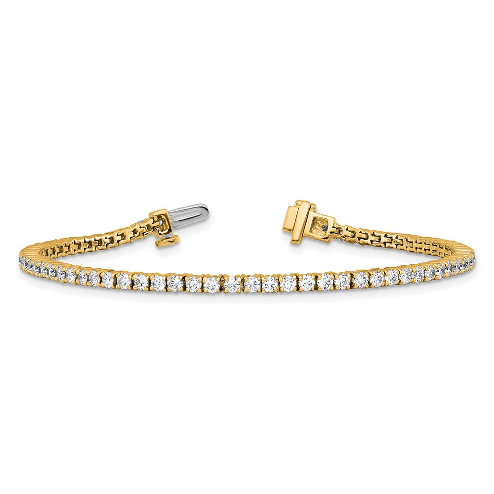 14k 2 carat Lab Grown Diamond VS/SI+ G+ Complete Tennis Bracelet