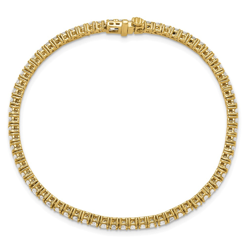 14k 2 3/4 carat Lab Grown Diamond VS/SI+ G+ Complete Tennis Bracelet