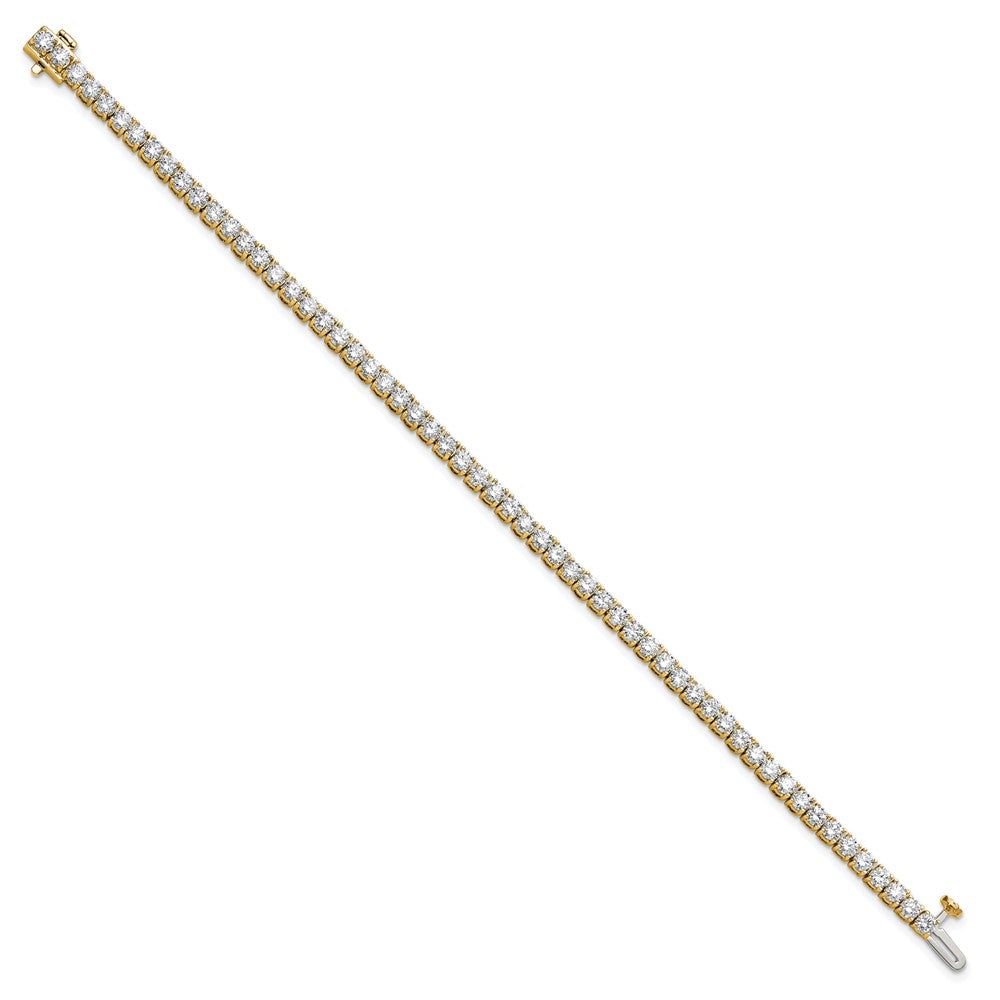 14k 5 carat Lab Grown Diamond VS+ F+ Complete Tennis Bracelet