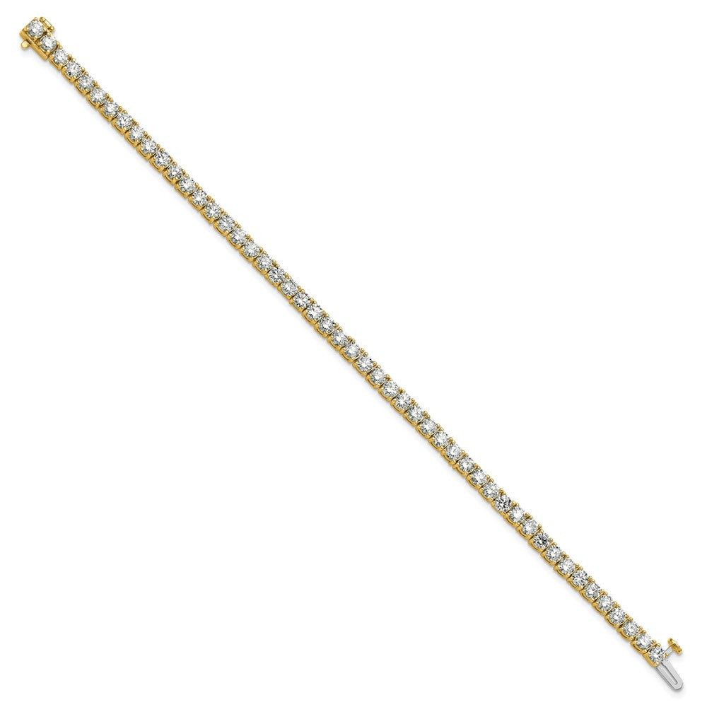 14k 7 carat Lab Grown Diamond VS+ F+ Complete Tennis Bracelet