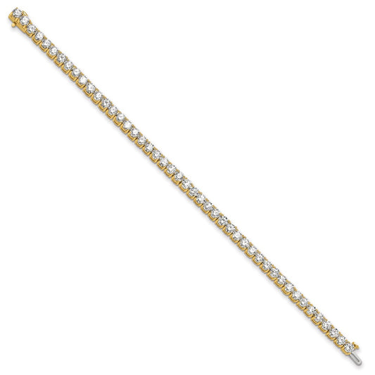 14k 10 carat Lab Grown Diamond VS/SI+ G+ Complete Tennis Bracelet