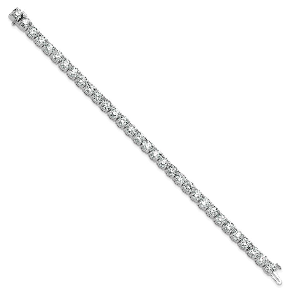 14k White Gold 16 carat Lab Grown Diamond VS/SI+ G+ Complete Tennis Bracelet
