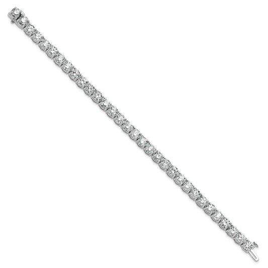 14k White Gold 16 carat Lab Grown Diamond VS/SI+ G+ Complete Tennis Bracelet