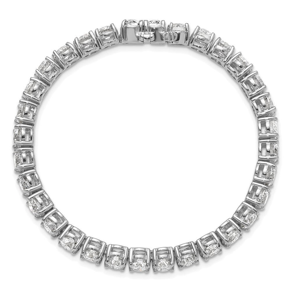 14k White Gold 16 carat Lab Grown Diamond VS/SI+ G+ Complete Tennis Bracelet