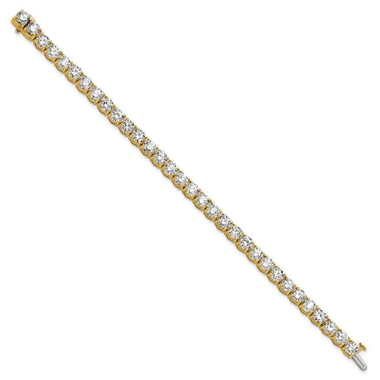 14k 16 carat Lab Grown Diamond VS/SI+ G+ Complete Tennis Bracelet