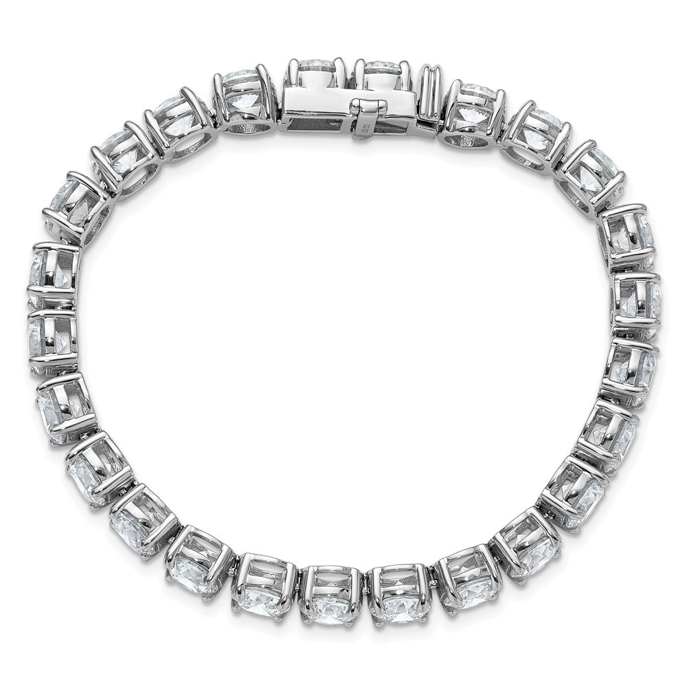 14k White Gold 25 carat Lab Grown Diamond VS/SI+ G+ Complete Tennis Bracelet