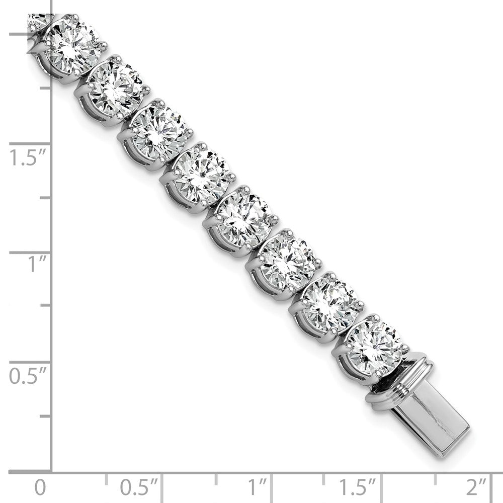 14k White Gold 25 carat Lab Grown Diamond VS/SI+ G+ Complete Tennis Bracelet