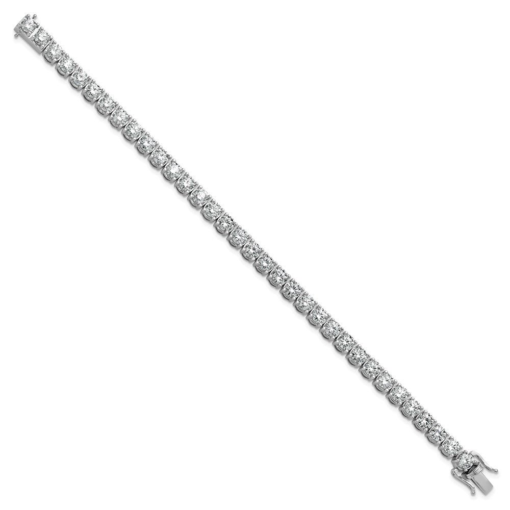 14k White Gold 11 1/8 carat Lab Grown Diamond VS/SI+ G+ Complete Tennis Bracelet
