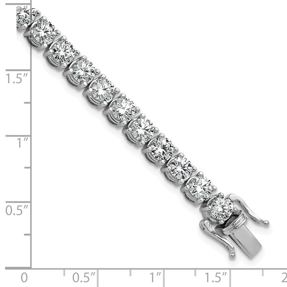 14k White Gold 11 1/8 carat Lab Grown Diamond VS/SI+ G+ Complete Tennis Bracelet