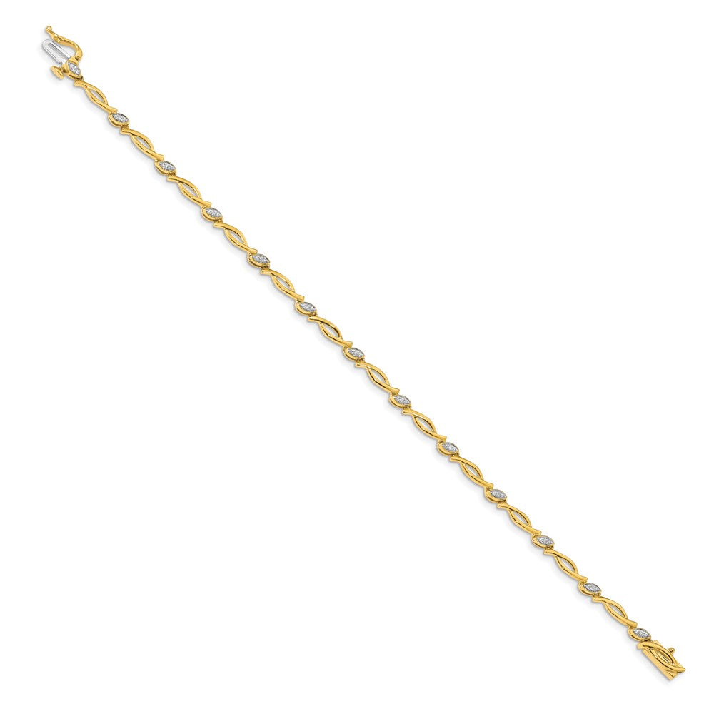 10k Diamond Bracelet
