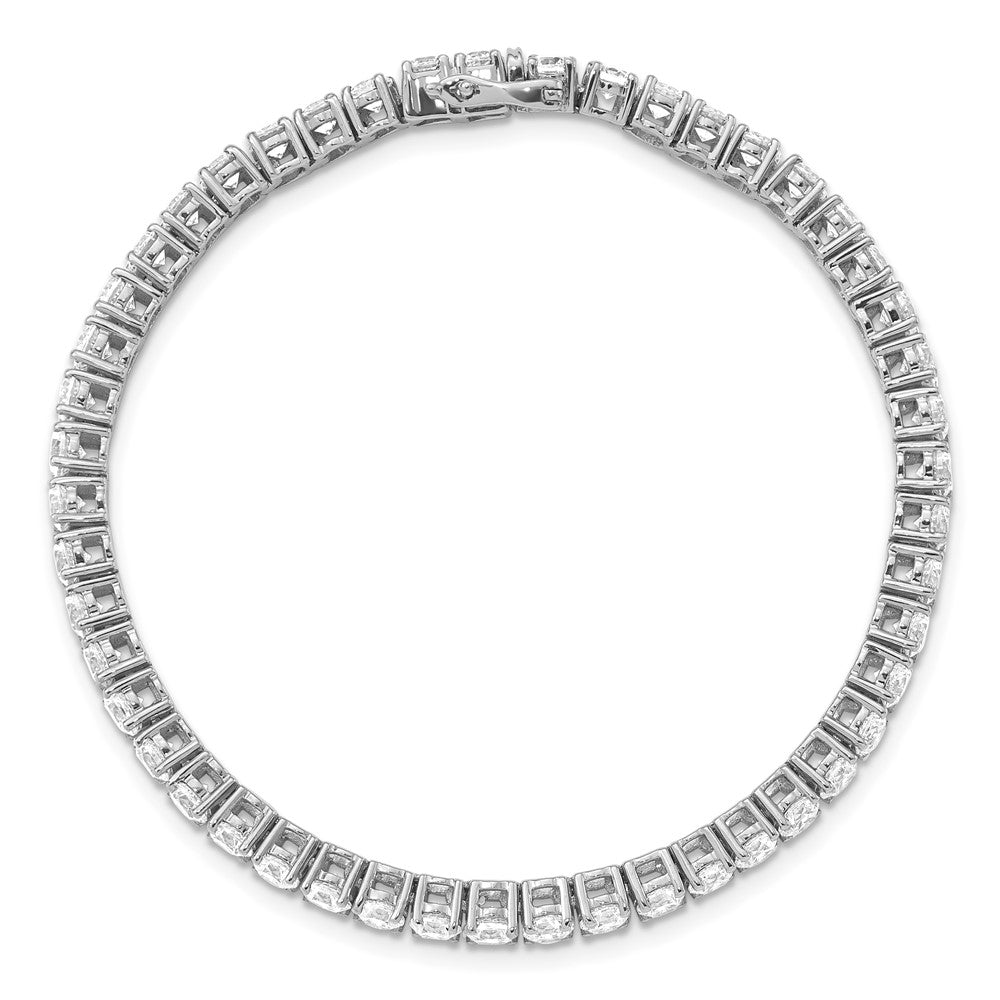 14k White Gold 7 7/8 carat Lab Grown Diamond VS/SI+ G+ Complete Round Tennis Bracelet