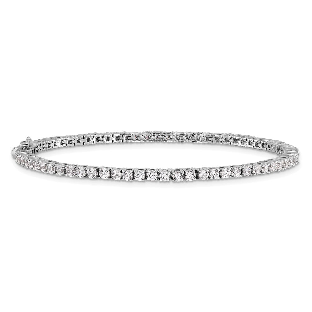 14k 4 3/8 carat Lab Grown Diamond VS/SI+ G+ Complete 7.5 inch Tennis Bracelet