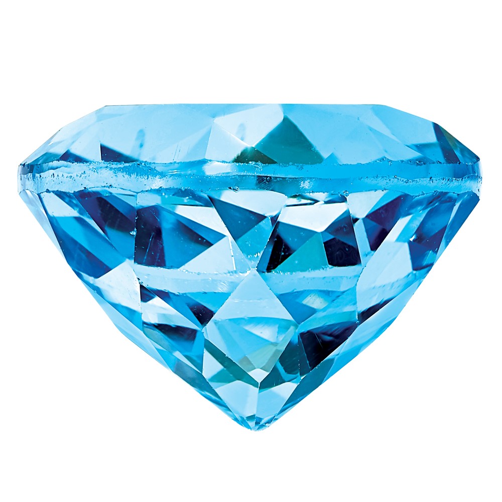 Swiss Blue Topaz AA Quality 6.5mm Round