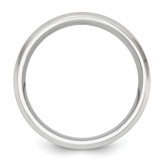 Chisel Cobalt Brushed and Polished with Yellow IP-plated Center Beveled Edge 8mm Band