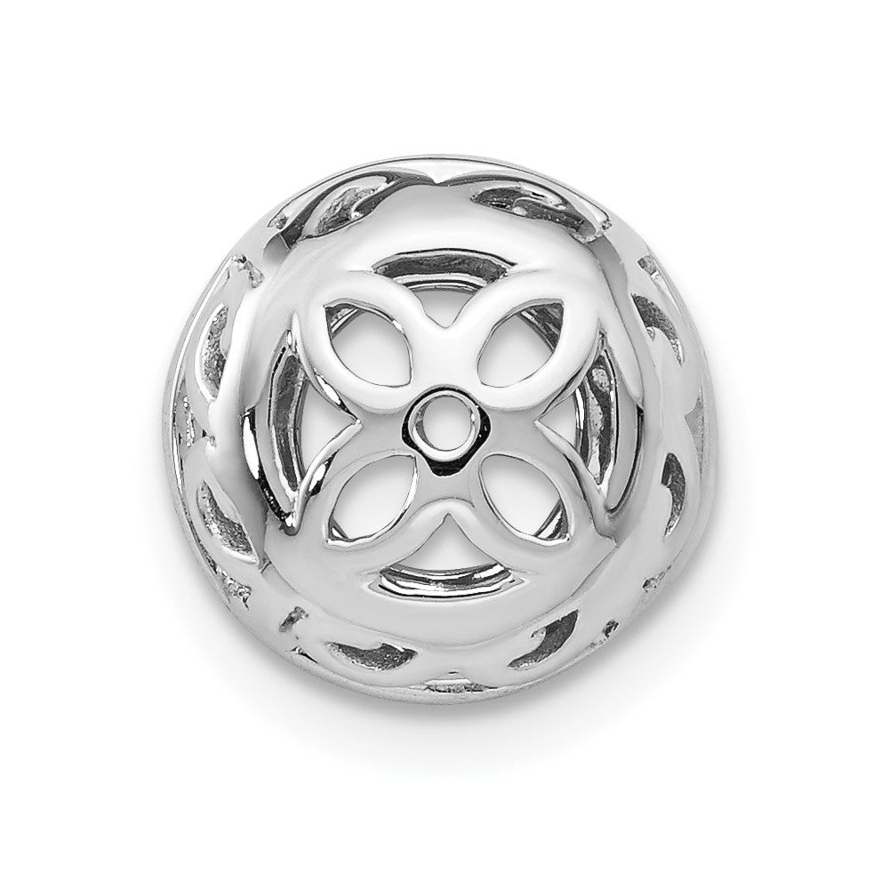 True Origin 14K White Gold 1/2 carat Lab Grown Diamond VS+ F+ for 5-5.5mm Studs Complete Earring Jackets