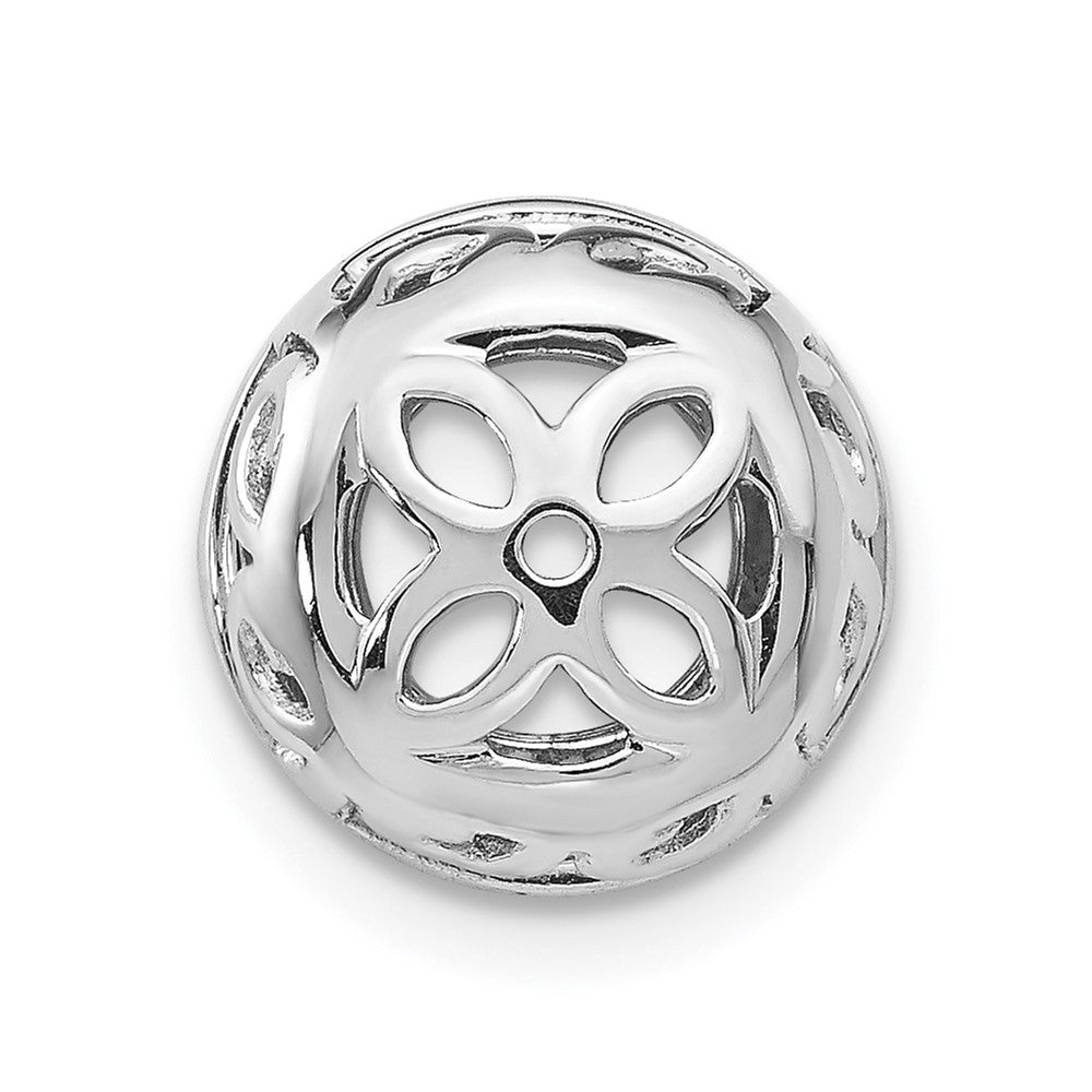 True Origin 14K White Gold 1/2 carat Lab Grown Diamond VS+ F+ for 5.5-6mm Studs Complete Earring Jackets