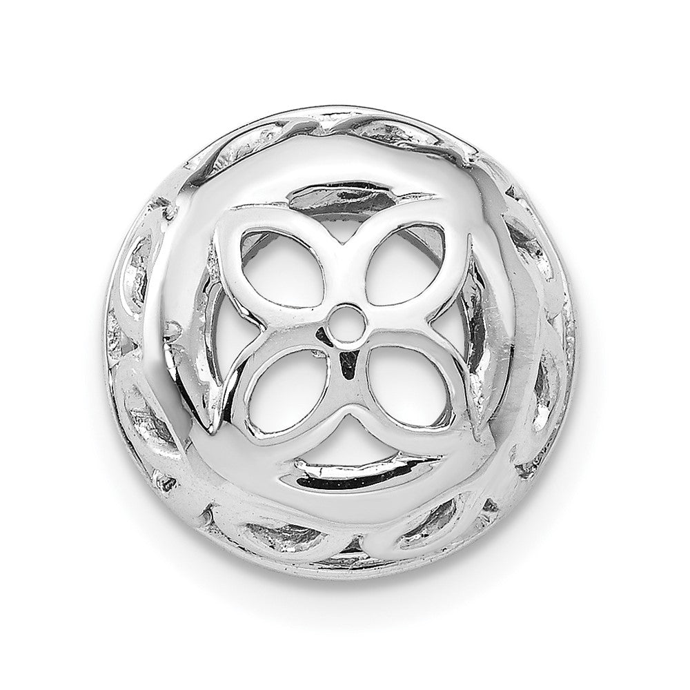 True Origin 14K White Gold 1 carat Lab Grown Diamond VS+ F+ for 6-6.5mm Studs Complete Earring Jackets