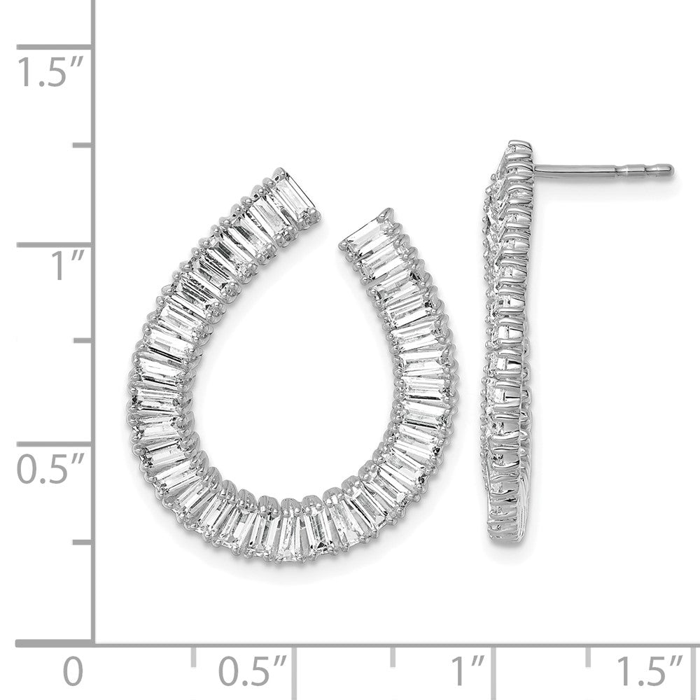 True Origin 14K White Gold 4 carat Lab Grown Diamond VS+ F+ Post Complete Earrings