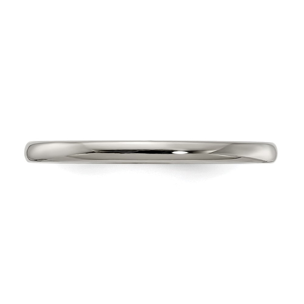 Edward Mirell Titanium Half Round 2mm Polished Band Size 10.5