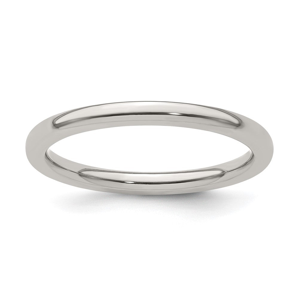 Edward Mirell Titanium Half Round 2mm Polished Band Size 10.5