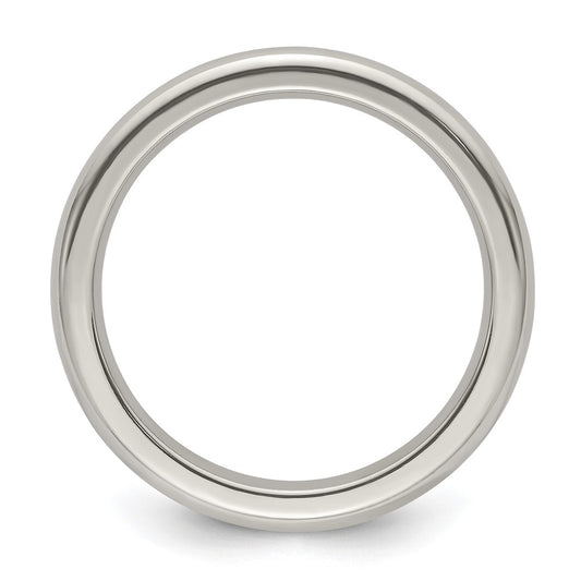 Edward Mirell Titanium Domed 3mm Polished Band Size 5.5
