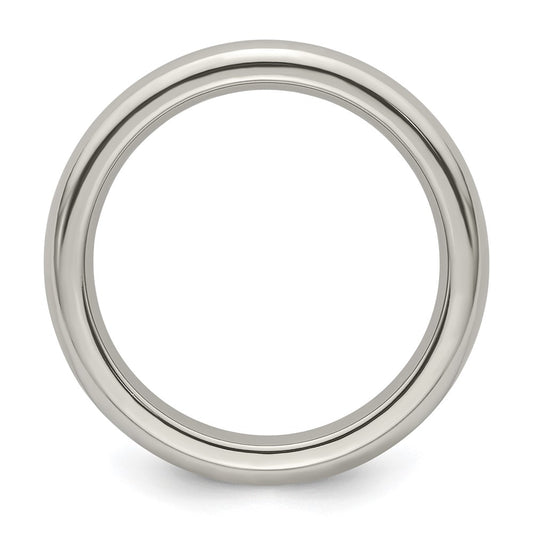 Edward Mirell Titanium Domed 4mm Polished Band Size 6