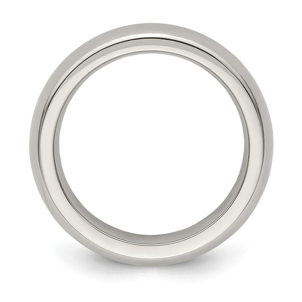Edward Mirell Titanium Domed 5mm Polished Band Size 8