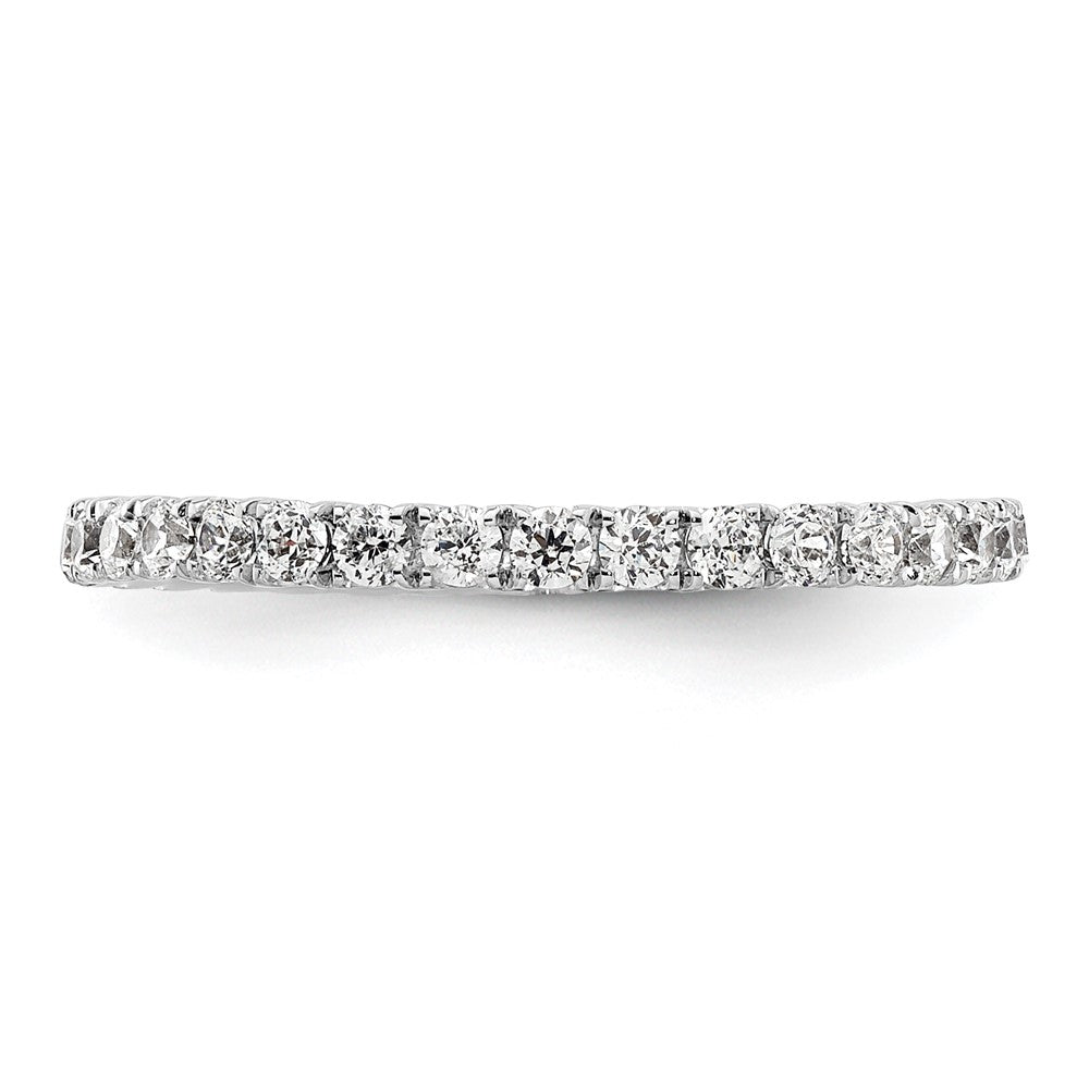True Origin 14K White Gold 1/2 carat Lab Grown Diamond VS+ F+ Size 4 Complete Eternity Band