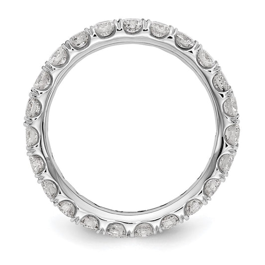 14k White Gold 2 carat Lab Grown Diamond VS/SI+ G+ Complete Size 7 Shared Prong Eternity Band