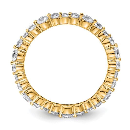 True Origin 14K Yellow Gold 1 carat Lab Grown Diamond VS+ F+ Size 7 Complete Eternity Band