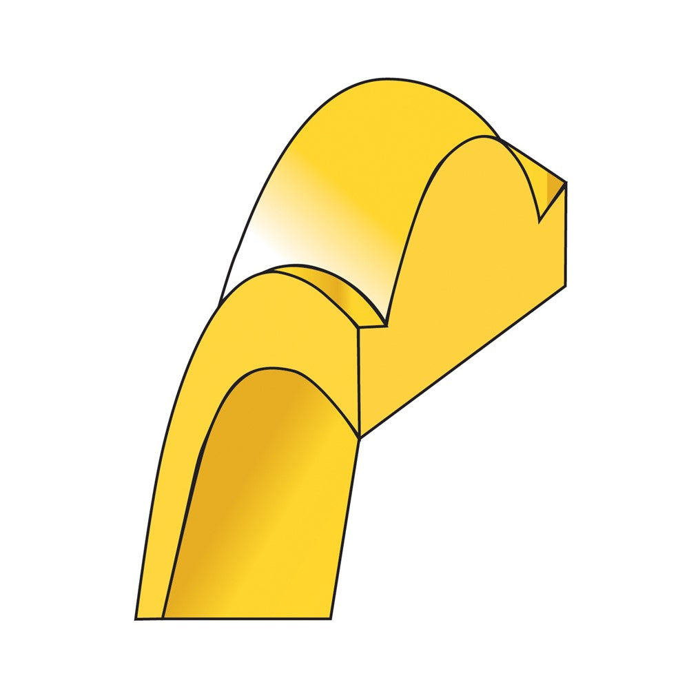 10k Yellow Gold 2.5mm Half Round with Edge Wedding Band Size 8.5