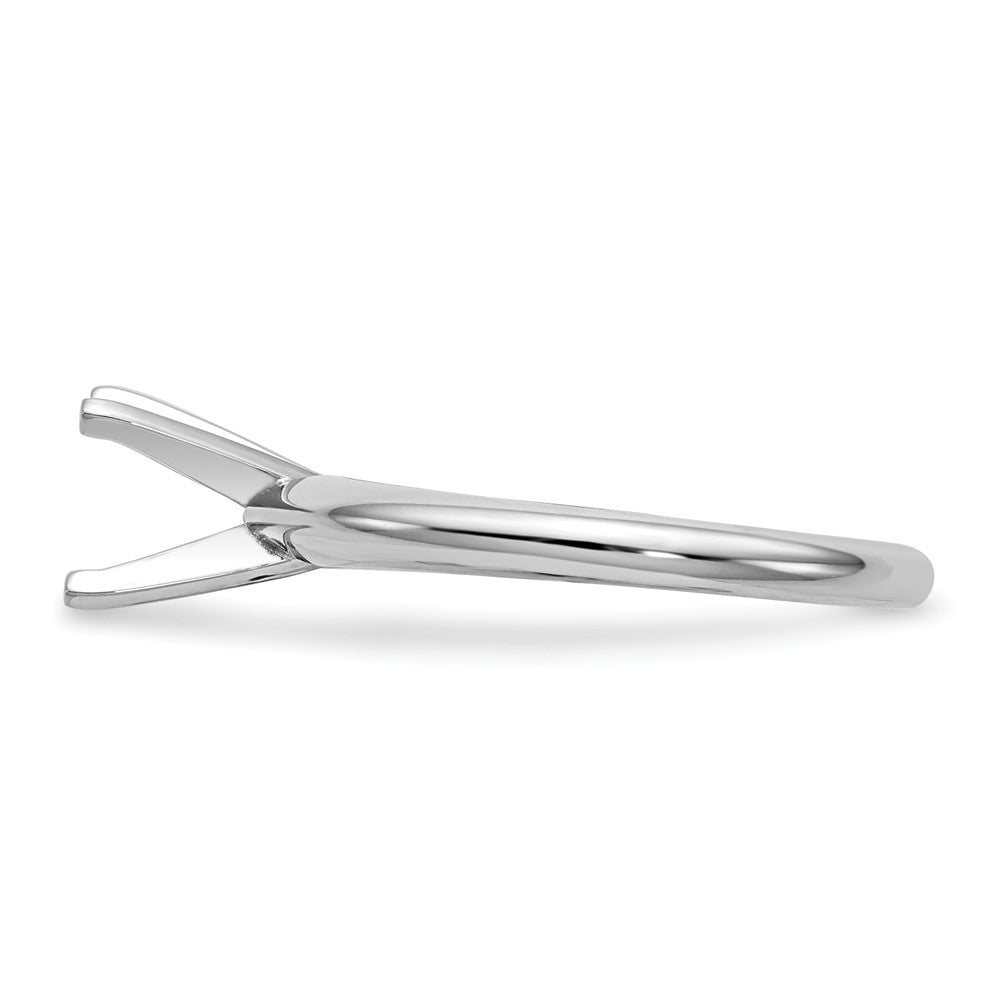 Platinum 1.5 carat Heavy-Weight Half-Round 4-Prong Round Solitaire Ring Mounting