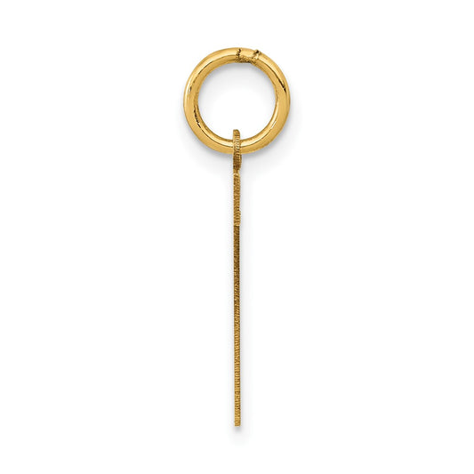 14k Medium Polished Number 7 Charm
