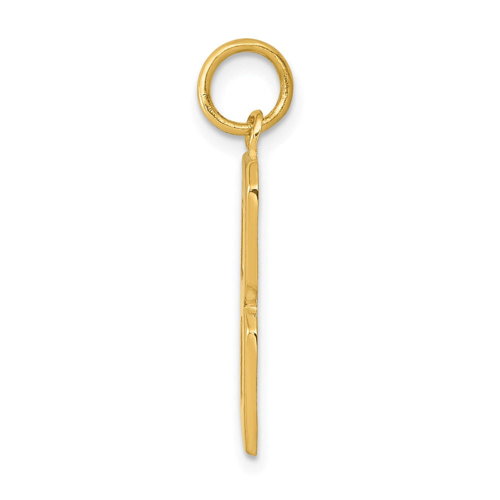 14k Large Polished Number 8 Charm