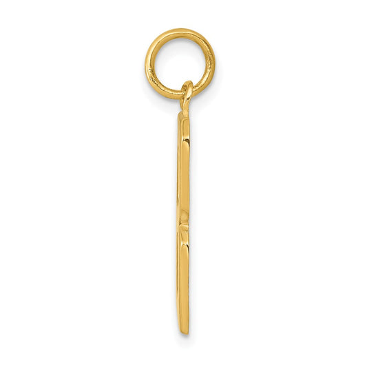 14k Large Polished Number 8 Charm