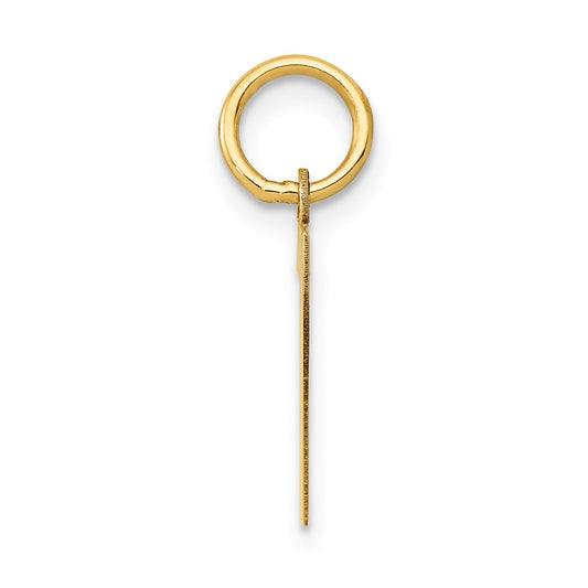 14k Small Polished Number 7 Charm