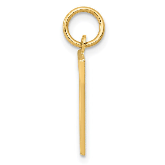 14k Medium Polished Number 7 Charm