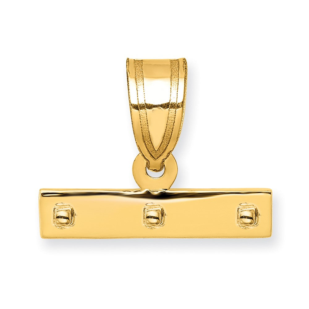 14ky Casted Medium Polished Top Charm