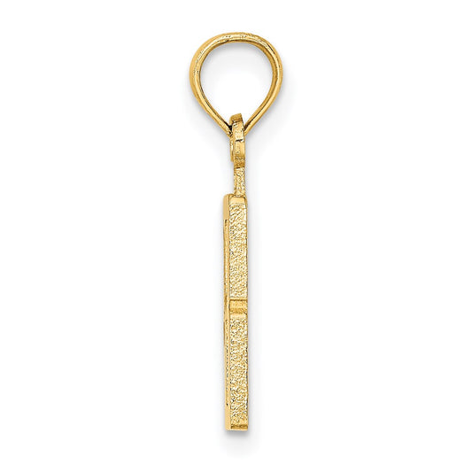 14k Polished Number 8 Pendant