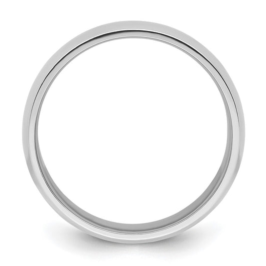 Platinum 8mm Lightweight Comfort-Fit Wedding Band Size 11.5