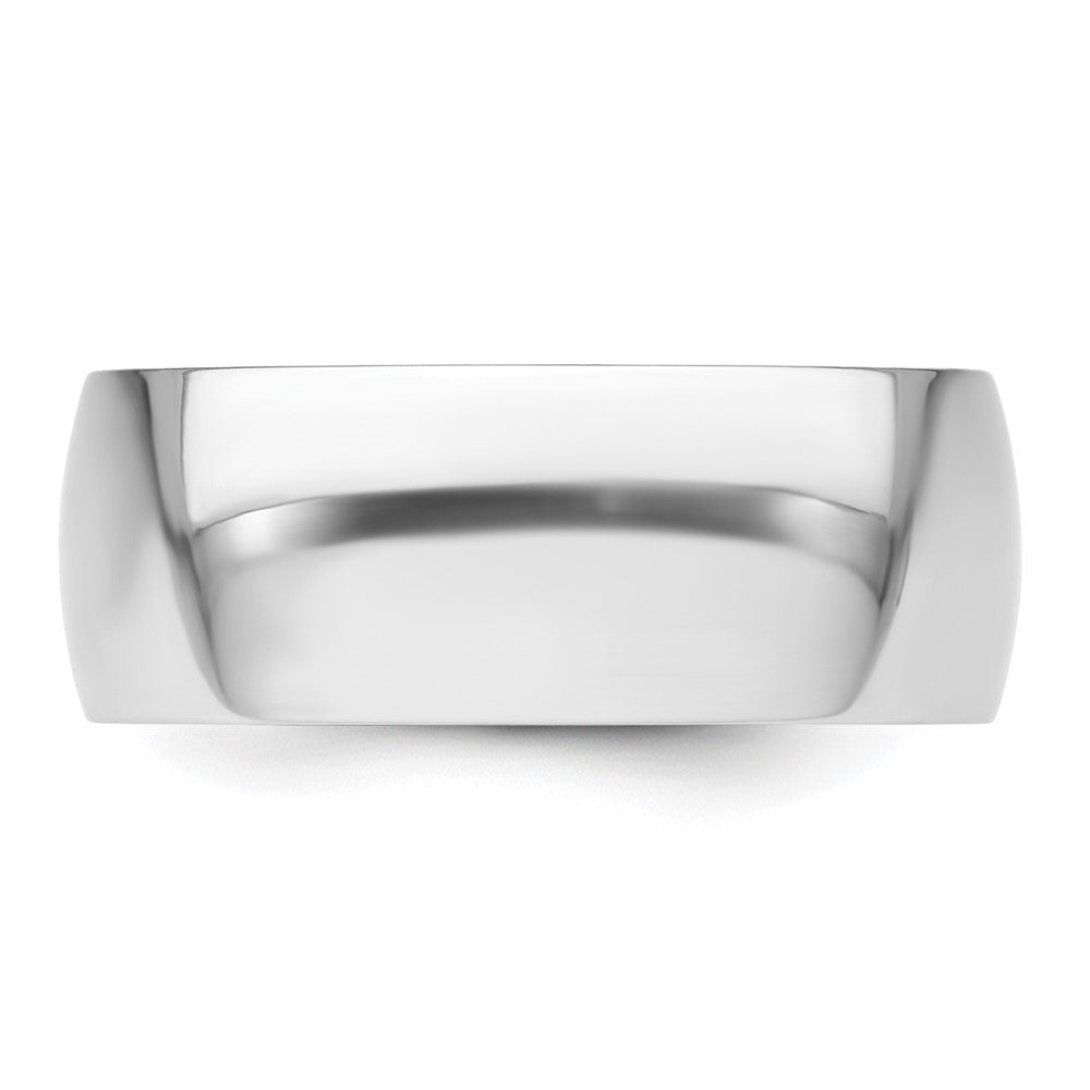 Platinum 8mm Lightweight Comfort-Fit Wedding Band Size 8.5