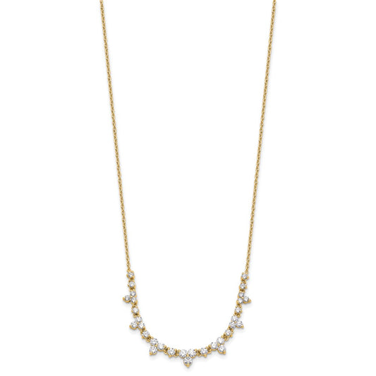 True Origin 14K Yellow Gold 1 1/2 carat Lab Grown Diamond VS+ F+ 18 in Complete Necklace