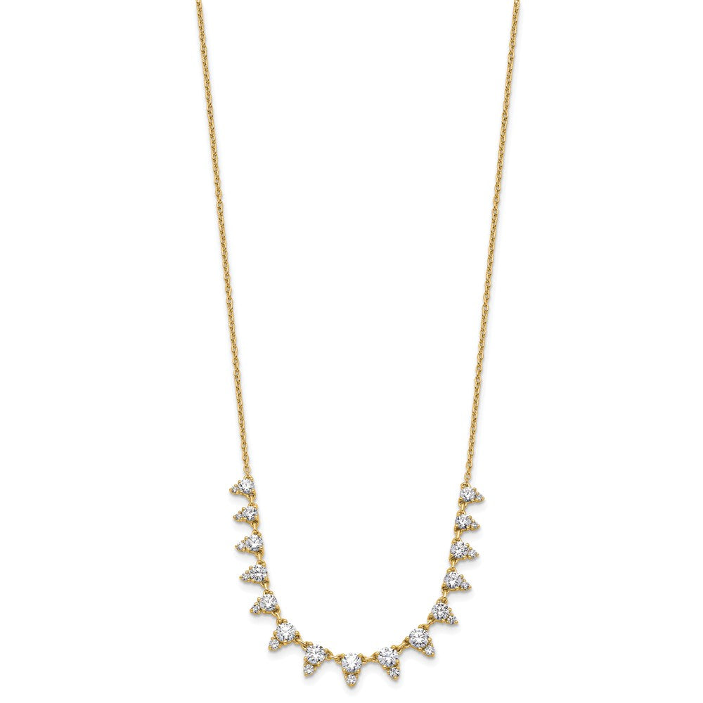 True Origin 14K Yellow Gold 2 carat Lab Grown Diamond VS+ F+ 18 in Complete Necklace