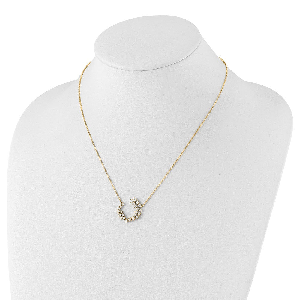 True Origin 14K Yellow Gold 1 carat Lab Grown Diamond VS+ F+ 18 in Complete Necklace