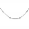 True Origin 14K White Gold 3/8 carat Lab Grown Diamond VS+ F+ Complete 16 Station 16 in Necklace