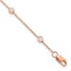 True Origin 14K Rose Gold 3/8 carat Lab Grown Diamond VS+ F+ Complete 7 Station 7 in Bracelet