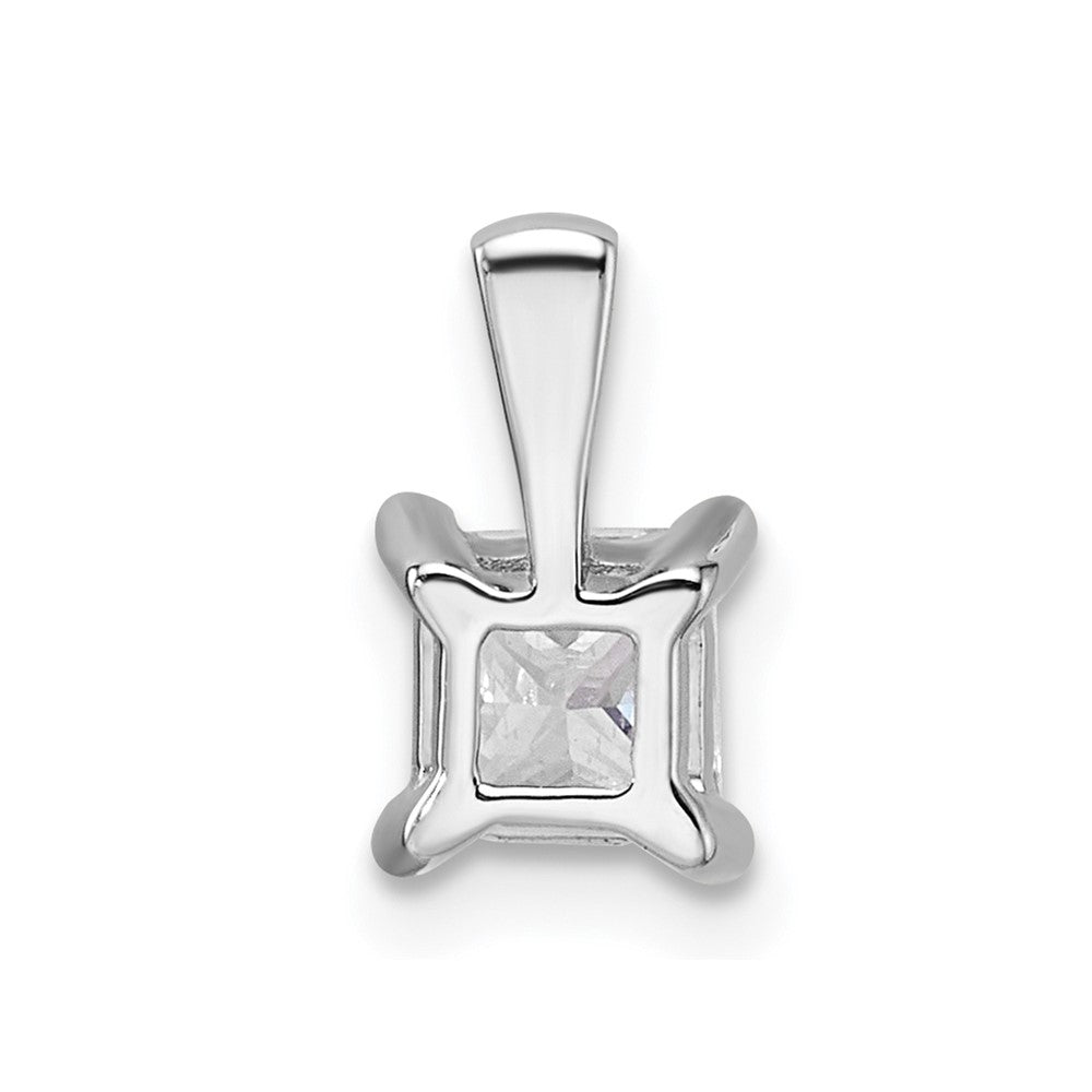 14k White Gold 3/4 carat Lab Grown Diamond VS/SI+ G+ 18 inch 4 Prong Pendant Necklace