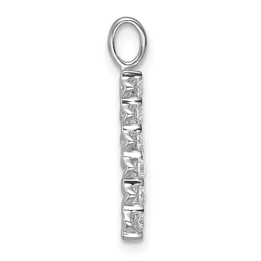 True Origin 14K White Gold 1/2 carat Lab Grown Diamond VS+ F+ Complete Alphabet B Pendant