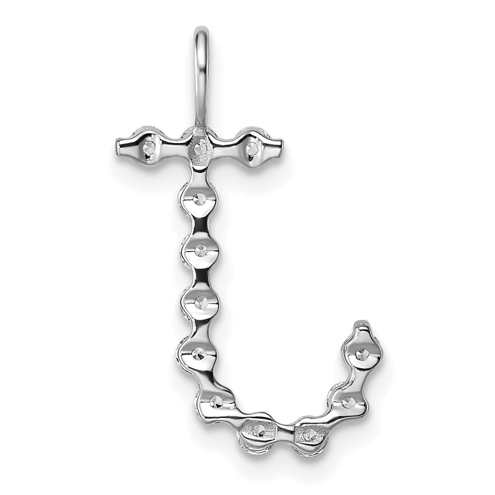 True Origin 14K White Gold 3/8 carat Lab Grown Diamond VS+ F+ Complete Alphabet J Pendant